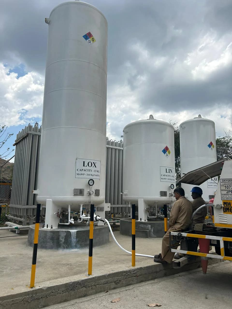 Cryogenic LOX/LIN/LAR Storage Tanks