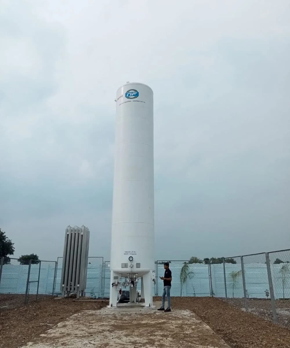 Cryogenic Tank at Industrial Facility