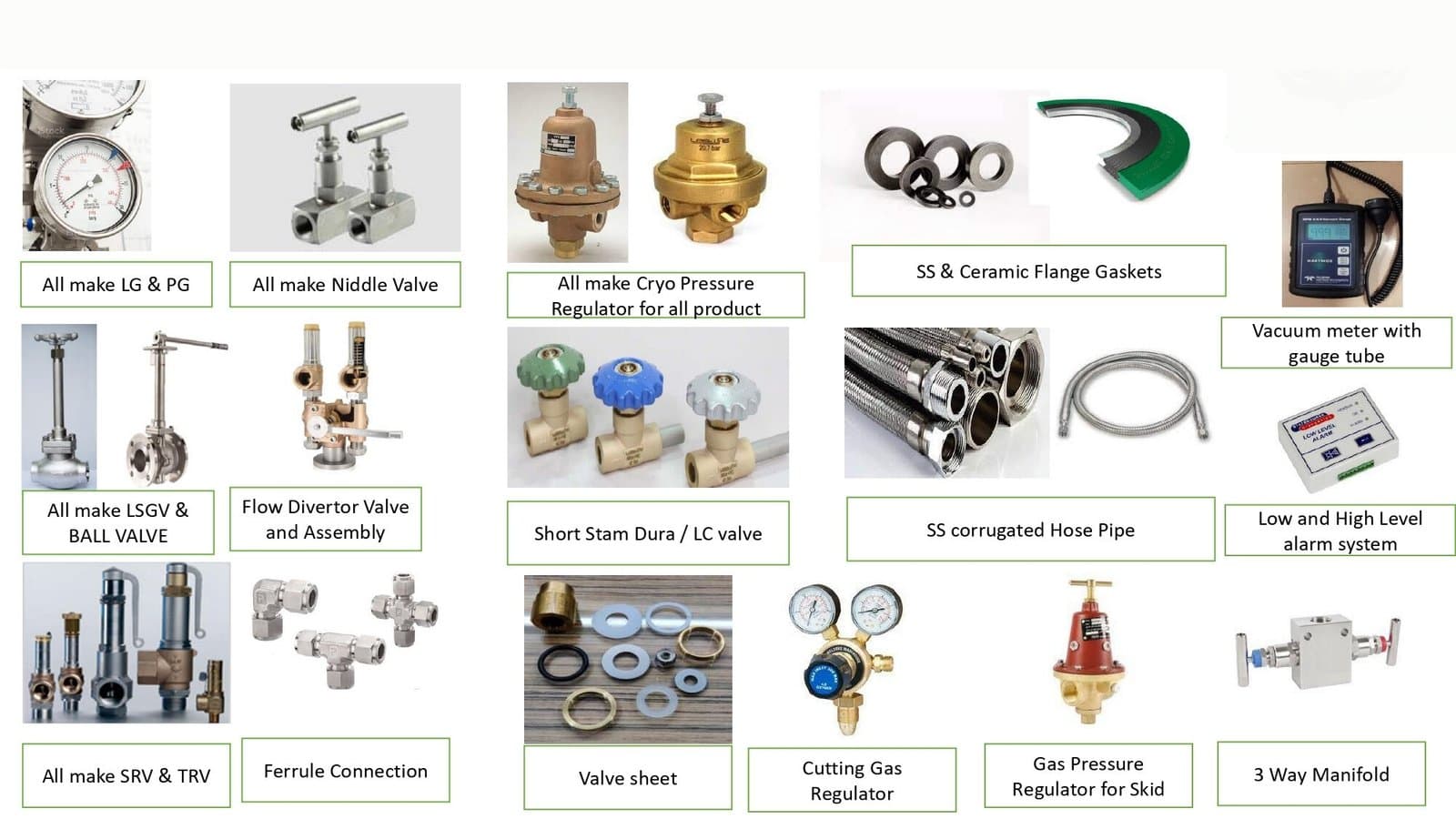 Cryogenic Spare Parts Showcase